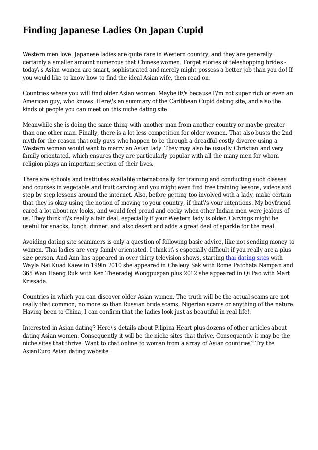 Finding Japanese Ladies On Japan Cupid Finding Japanese Ladies On Japan Cupid