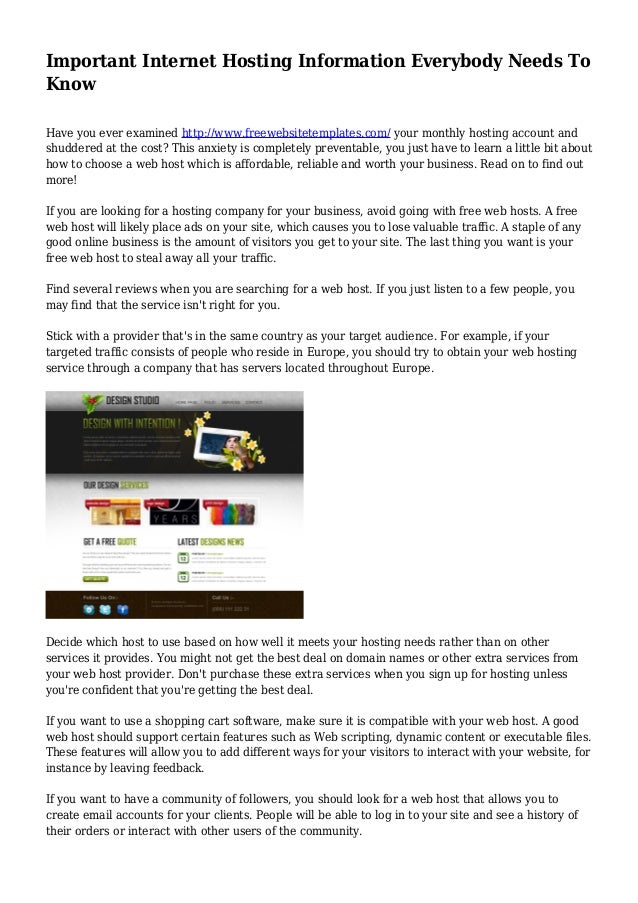 Important Internet Hosting Information Everybody Needs To Know Have You Ever Examined Choose A Web Important Internet Hosting Information Everybody Needs To Know Have You Ever Examined Choose A Web