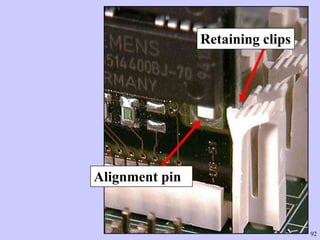92
Alignment pin
Retaining clips
 