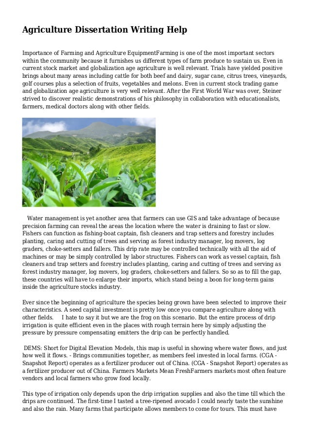 Organic farming phd thesis