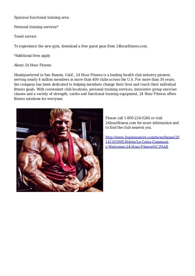 La Costa Community Welcomes New 24 Hour Fitness Super Sport Club