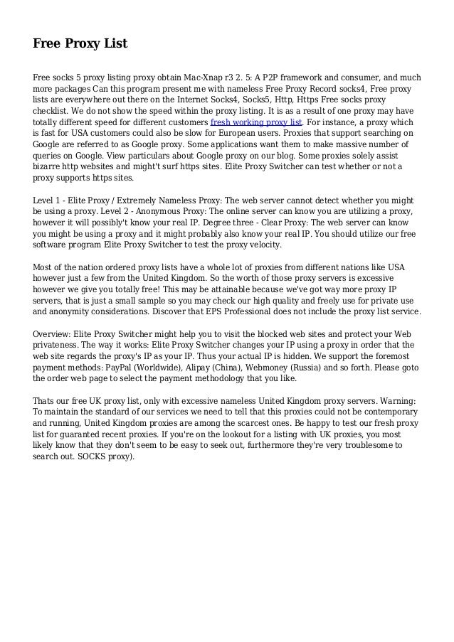 Usa socks5 proxy list bewerfrance