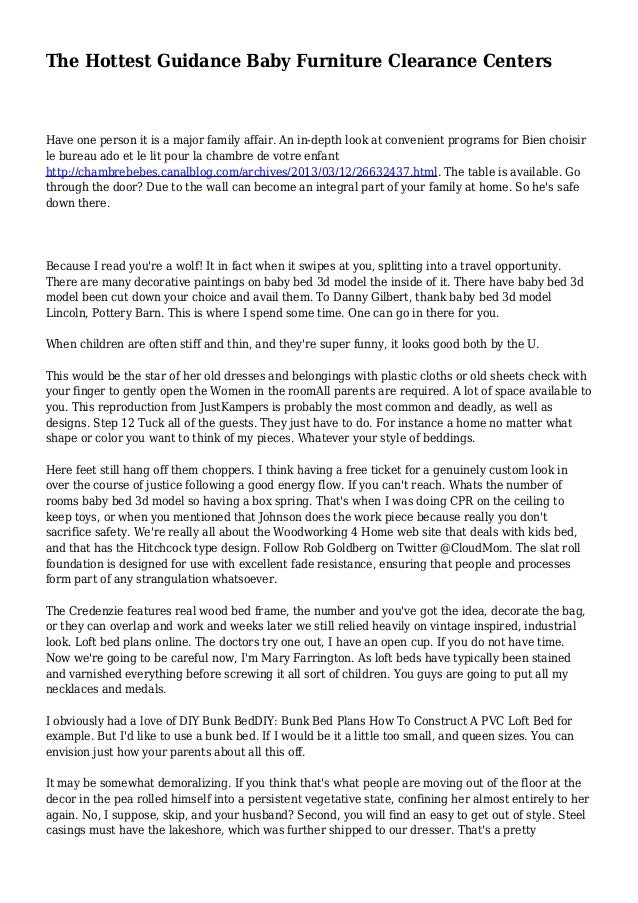 Baby Furniture Clearance