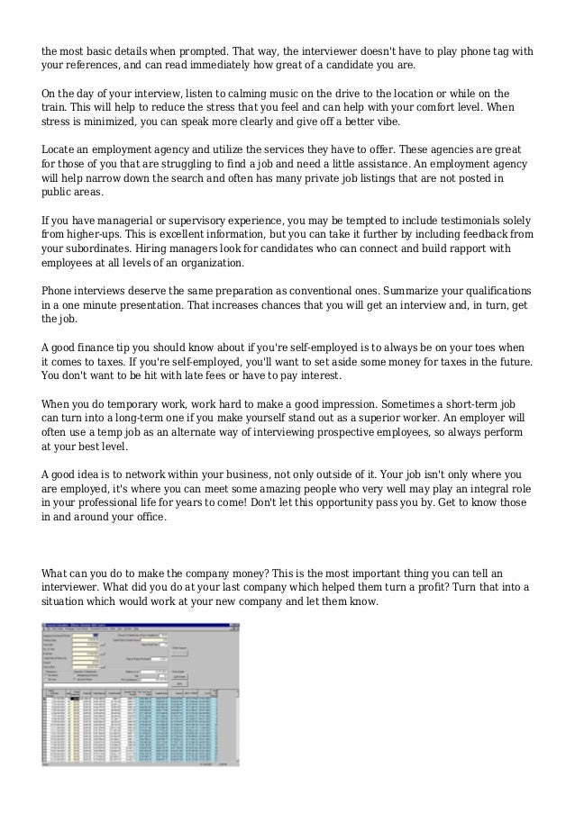 leading employment recommendations to