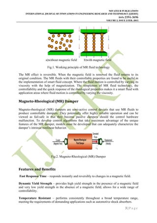 Introduction to Magneto-Rheological Fluid Technology & Its Application