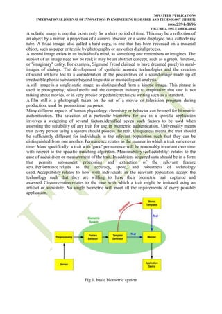 IMAGE QUALITY ASSESSMENT FOR FAKE BIOMETRIC DETECTION: APPLICATION TO ...