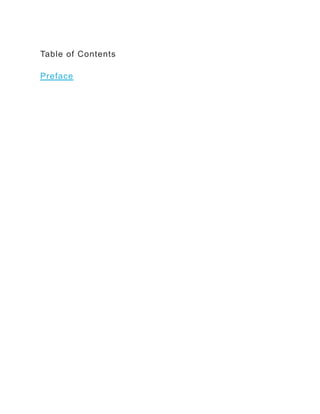 Table of Contents
Preface
 