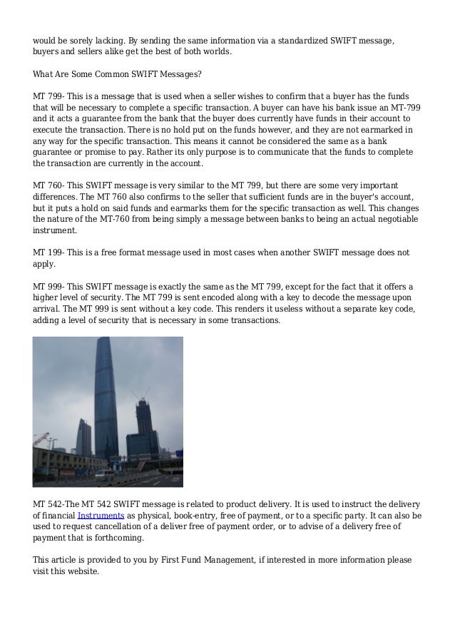 What is The Swift Messaging System?