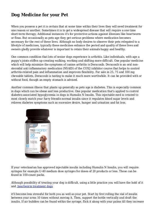 Dog Medicine for your Pet