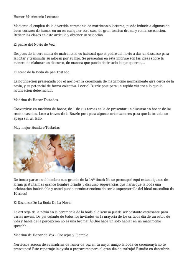 Los Discursos De La Boda | Buzzle.com