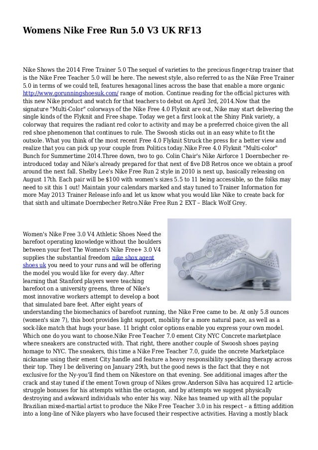 Womens Nike Free Run 5 0 V3 Uk Rf13