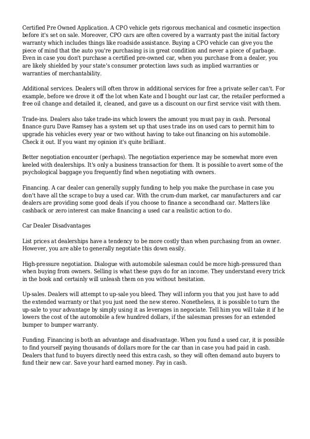 how to pay cash for a car from a private seller