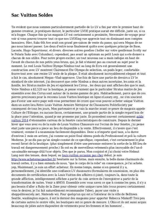 vuitton soldes