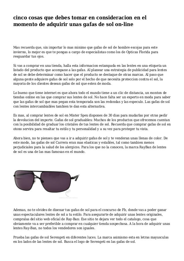 tus gafas de sol online