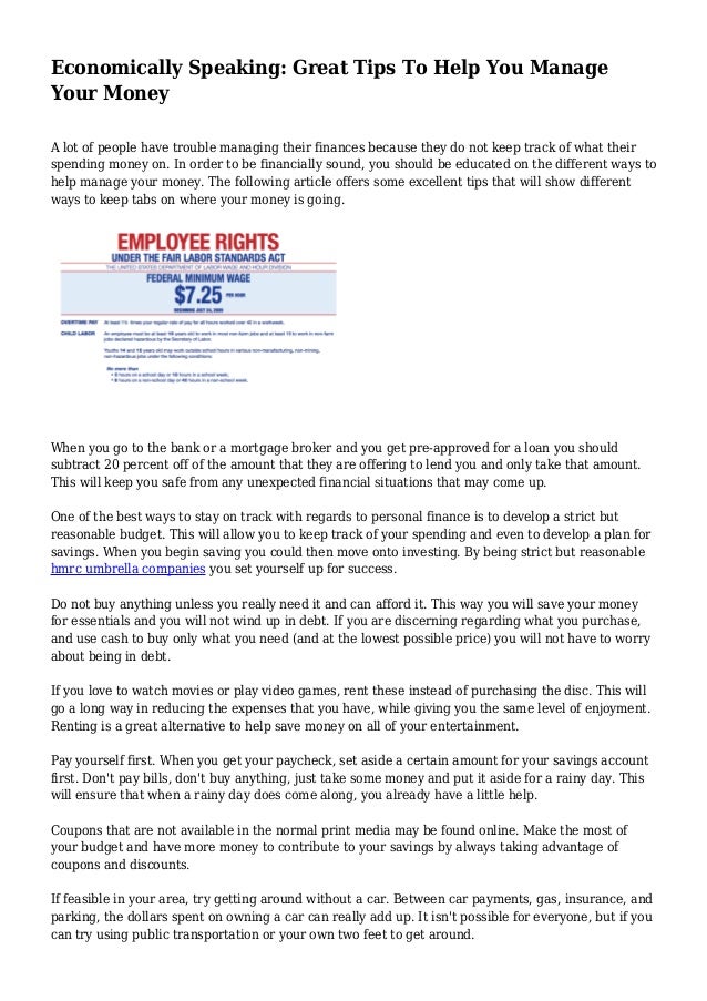 economically speaking great tips to help you manage your money best way to keep track of bills