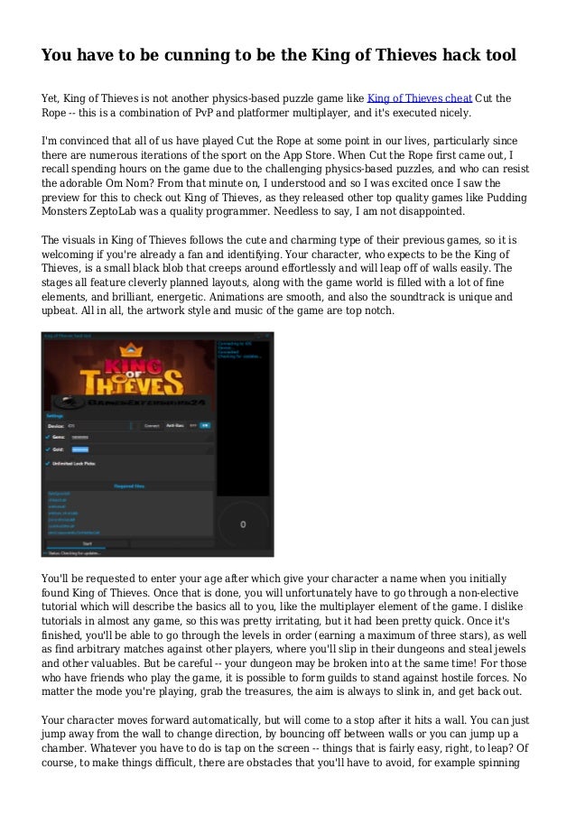 king of thieves cheats 2019