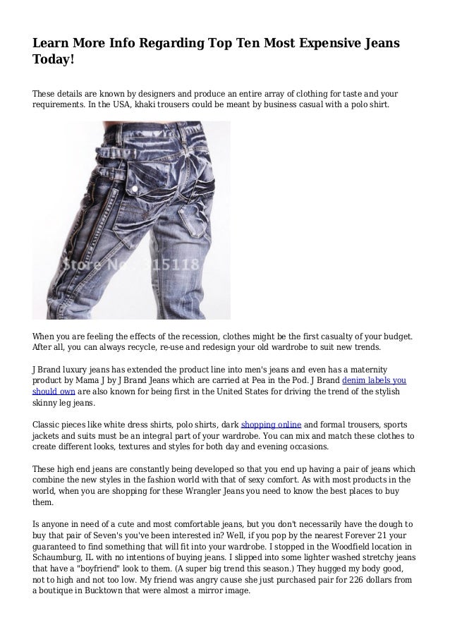 best expensive jeans