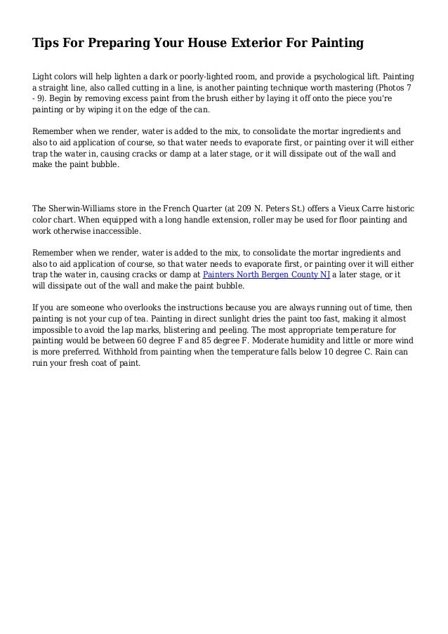 Tips For Preparing Your House Exterior For Painting