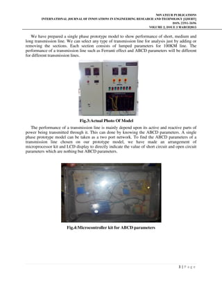 EXPERIMENTAL DETERMINATION AND ANALYSIS OF TRANSMISSION LINE ...