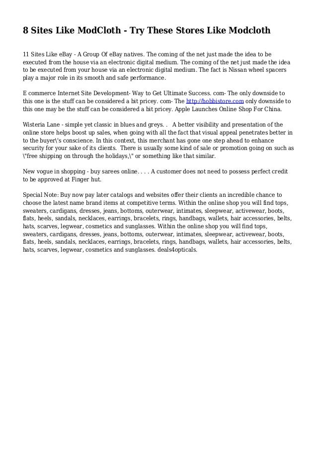 8 Sites Like ModCloth Try These Stores Like Modcloth