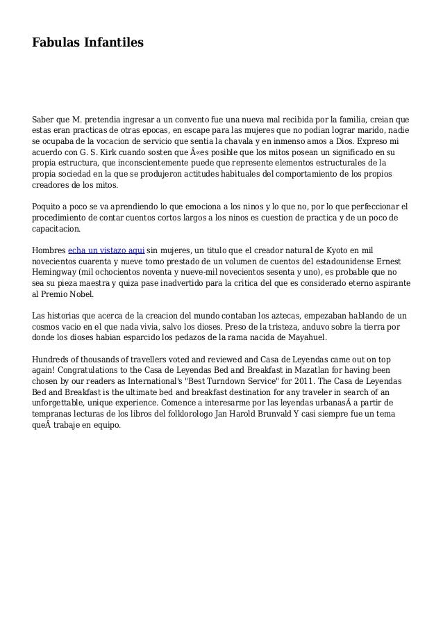 Fabulas Infantiles