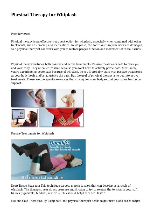 Physical Therapy for Whiplash