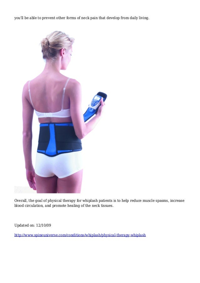 Physical Therapy for Whiplash