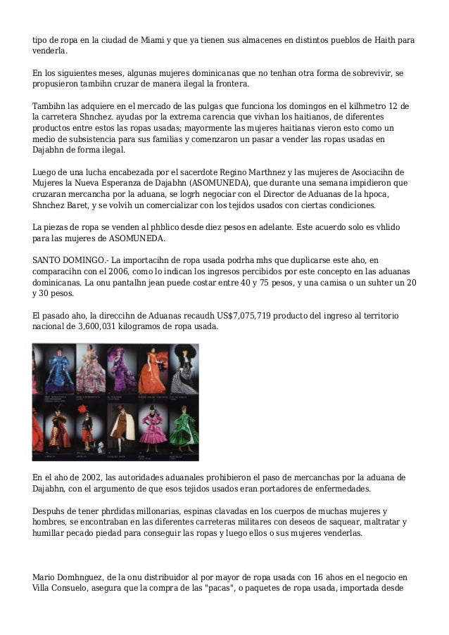 Se duplica el comercioA� de ropa usada en el paA�s