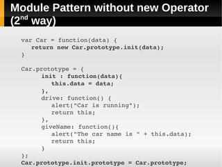 JavaScript Prototype and Module Pattern | PPT