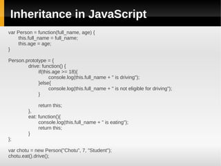 JavaScript Prototype and Module Pattern | PPT