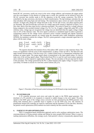 Optimum control for dynamic voltage restorer based on particle swarm ...
