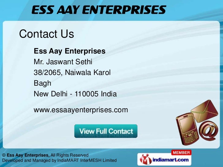 Ess Aay Enterprises New Delhi India