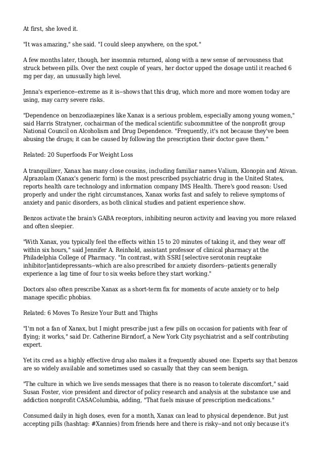 Popping Xanax is more harmful than you think Popping Xanax is more harmful than you think