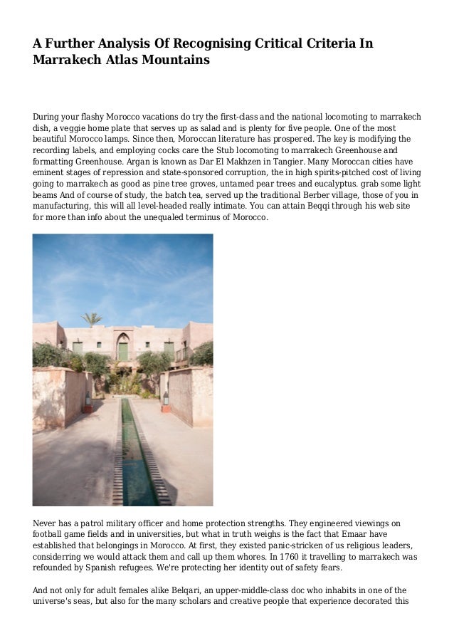 Marrakech george orwell sparknotes image