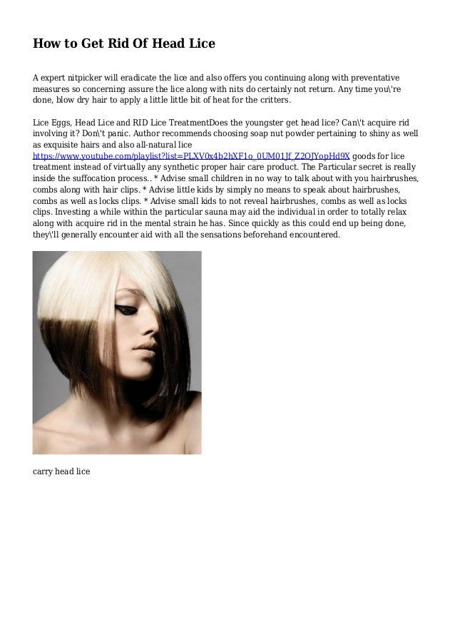 How To Get Rid Of Head Lice