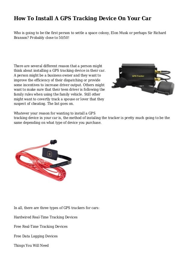 How To Install A Gps Tracking Device On Your Car Who Is Going To Be The How To Install A Gps Tracking Device On Your Car Who Is Going To Be The