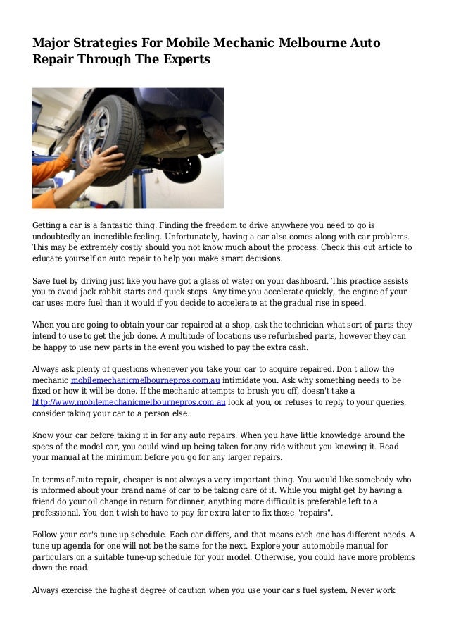 Mechanic Mechanic