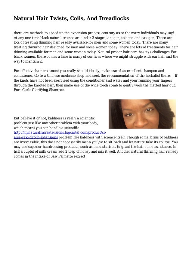 Natural Hair Twists Coils And Dreadlocks