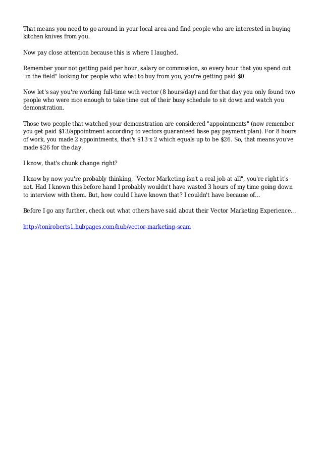 what is vector marketing