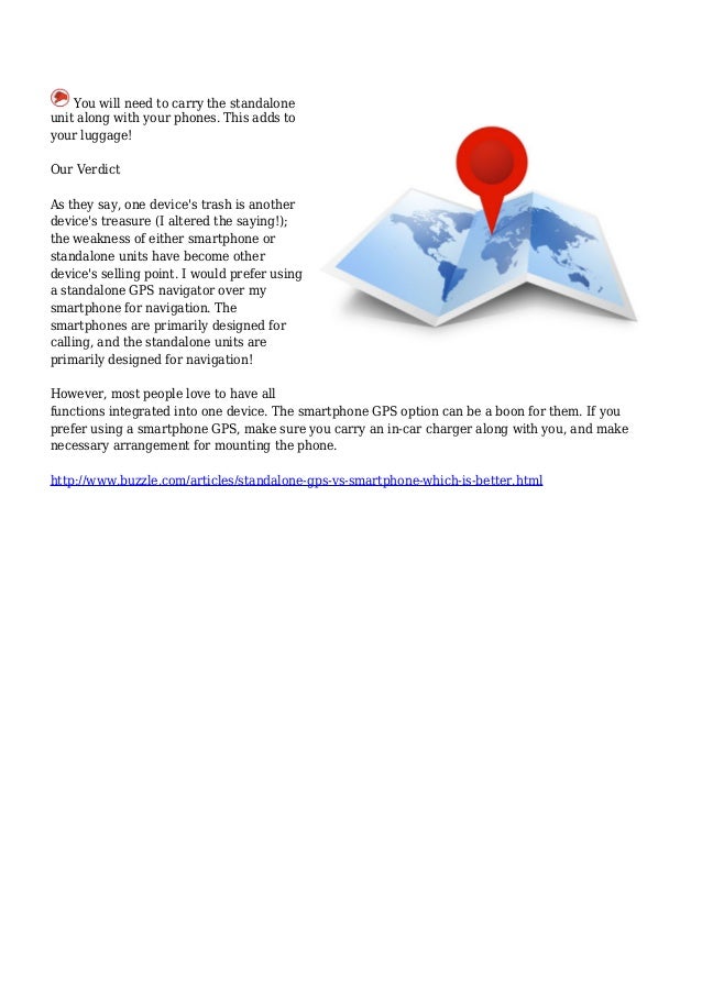 Standalone GPS Vs. Smartphone Which is Better?