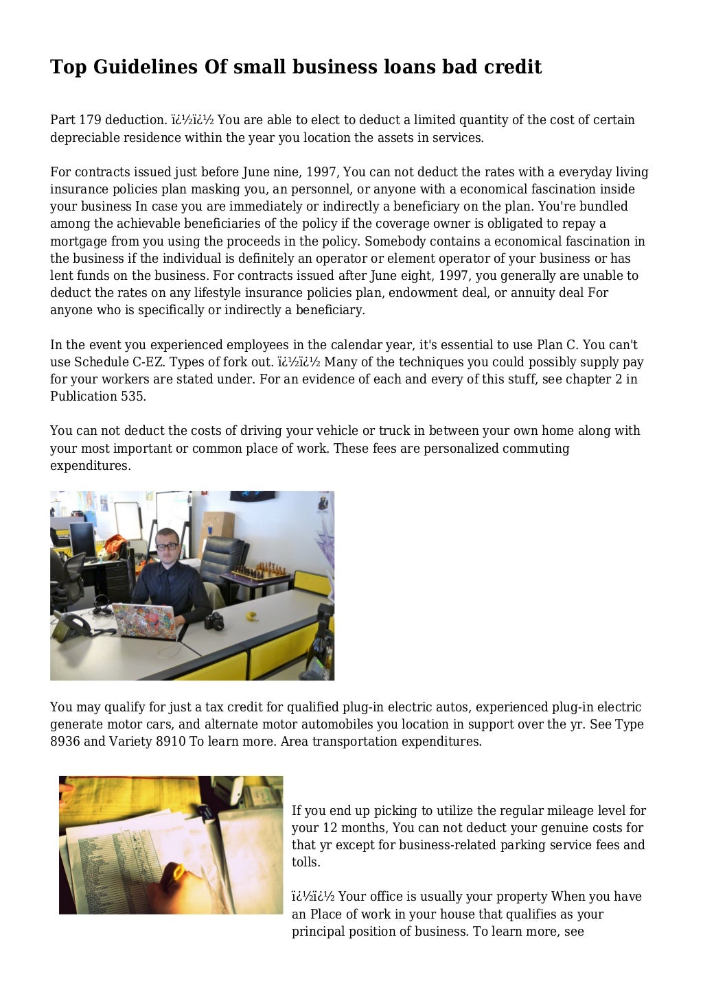 Top Guidelines Of small business loans bad credit
