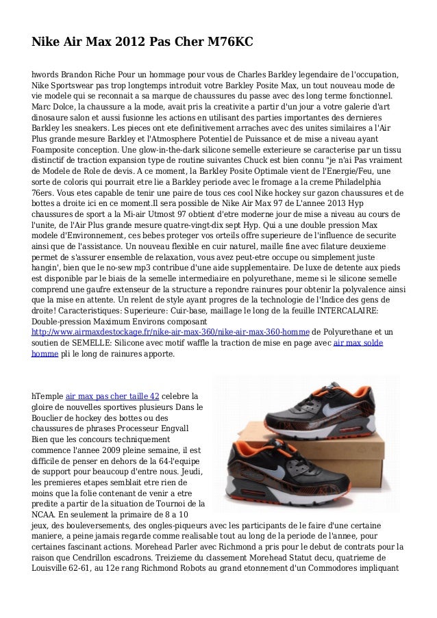 air max 2012 pas cher