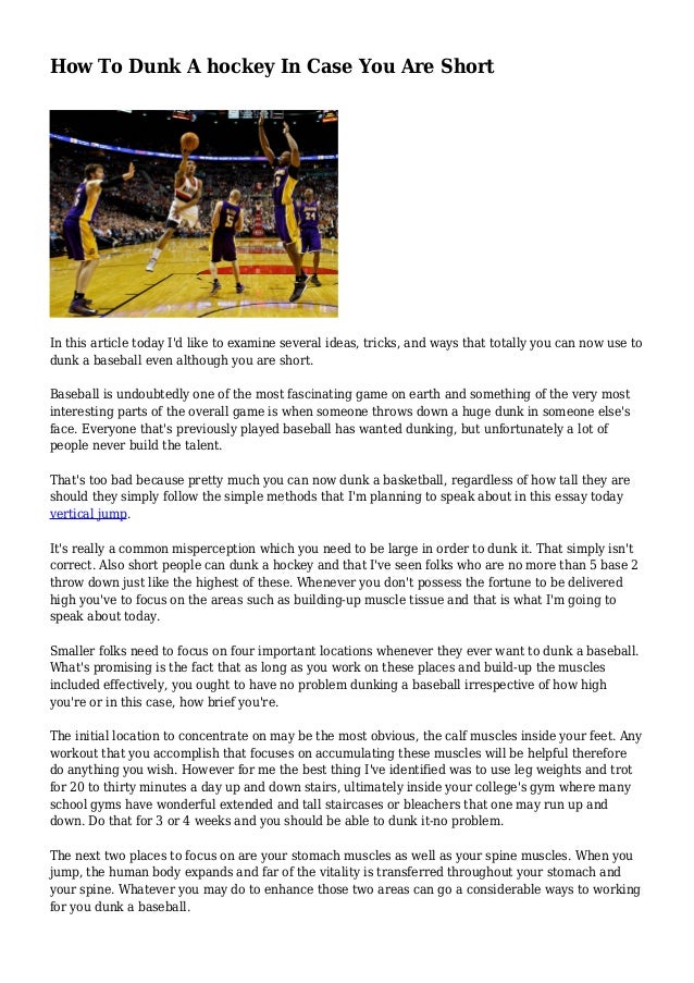 short people dunking