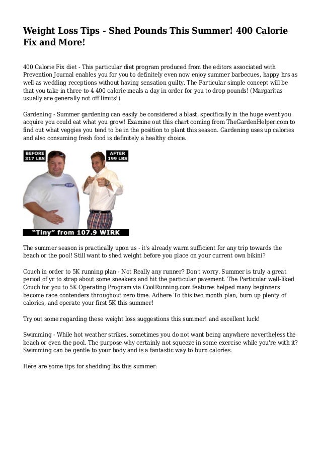 Weight Loss Tips Shed Pounds This Summer 400 Calorie Fix Weight Loss Tips Shed Pounds This Summer 400 Calorie Fix