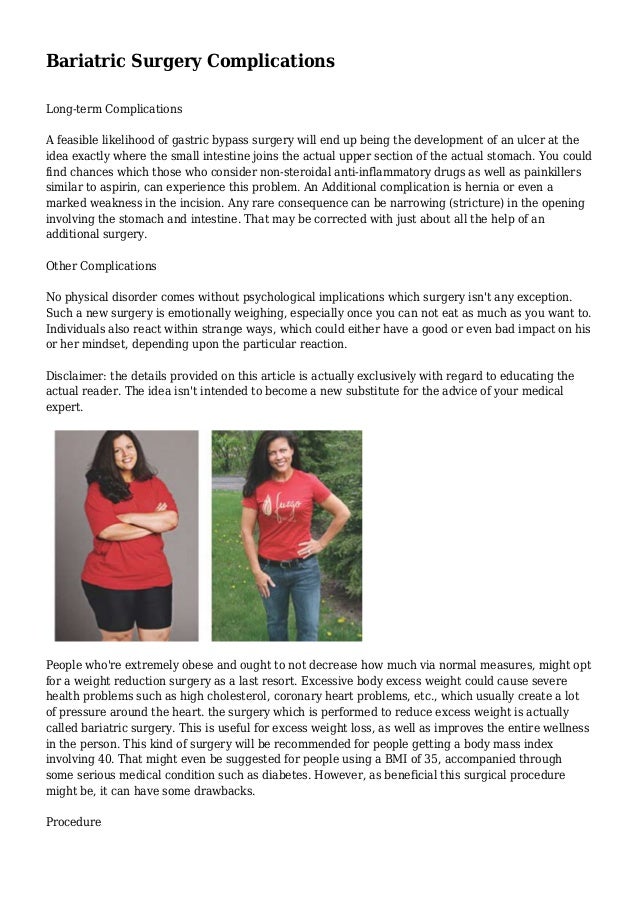 Bariatric Surgery Complications