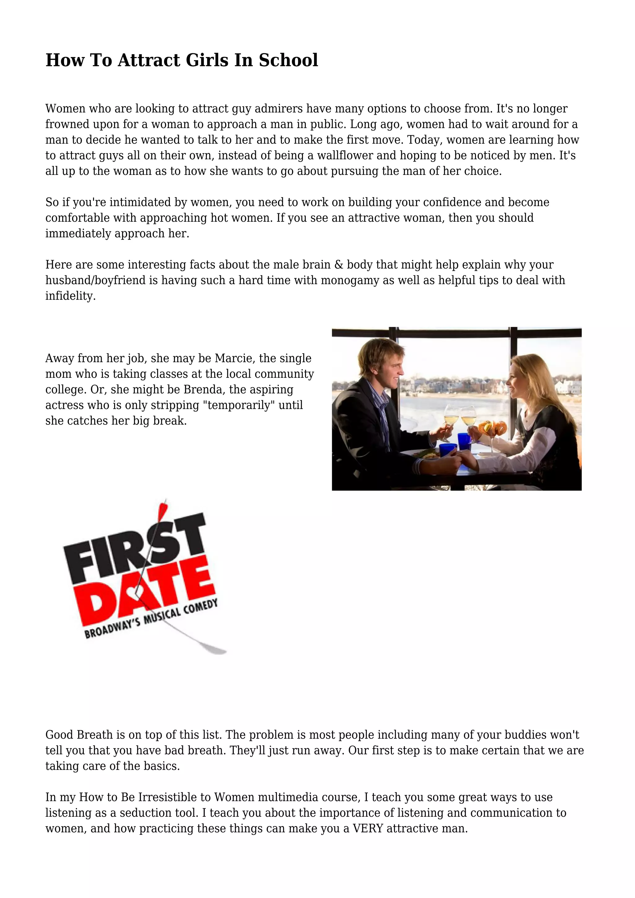 How To Attract Girls In School | PDF