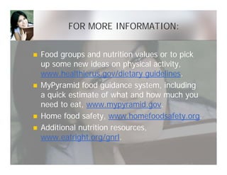 Nutrition:  Fact vs Fiction