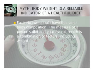Nutrition:  Fact vs Fiction
