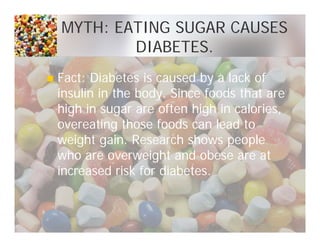 Nutrition:  Fact vs Fiction