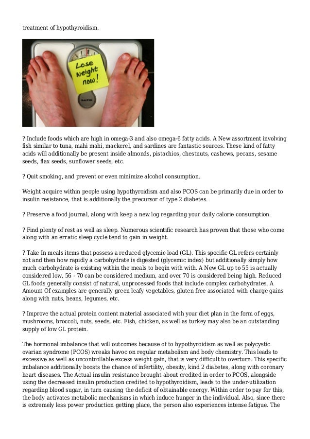 how to lose weight with pcos and hypothyroidism